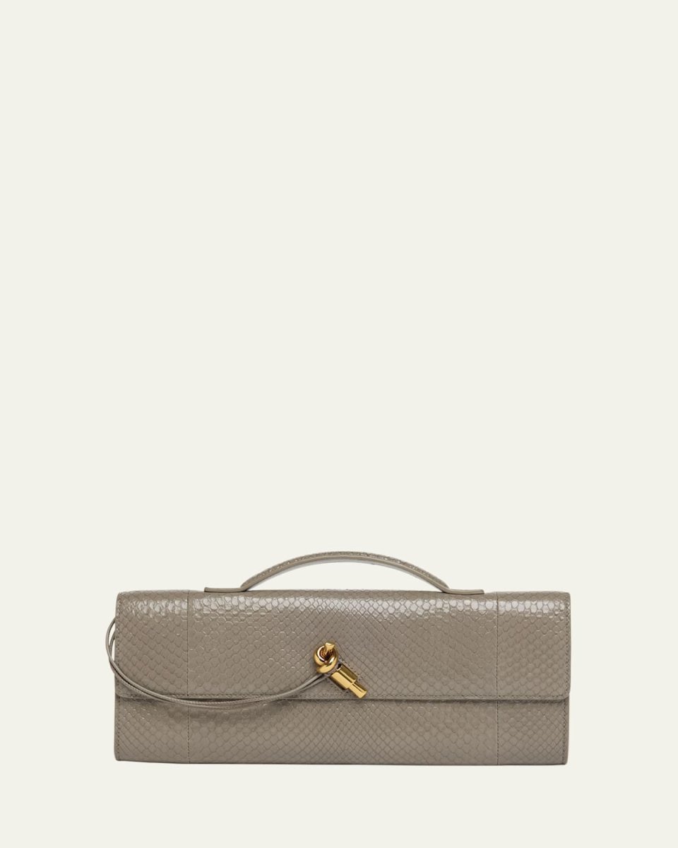 Andiamo Python Long Clutch Bag